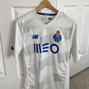 New Balance Gray and Blue Soccer Jersey